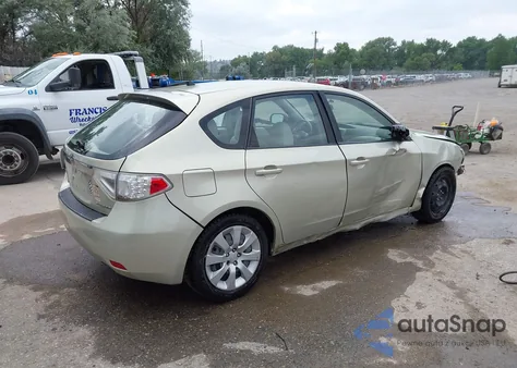 2009 Subaru Impreza 2.5I z USA, uszkodzony, nr VIN JF1GH61689G803257